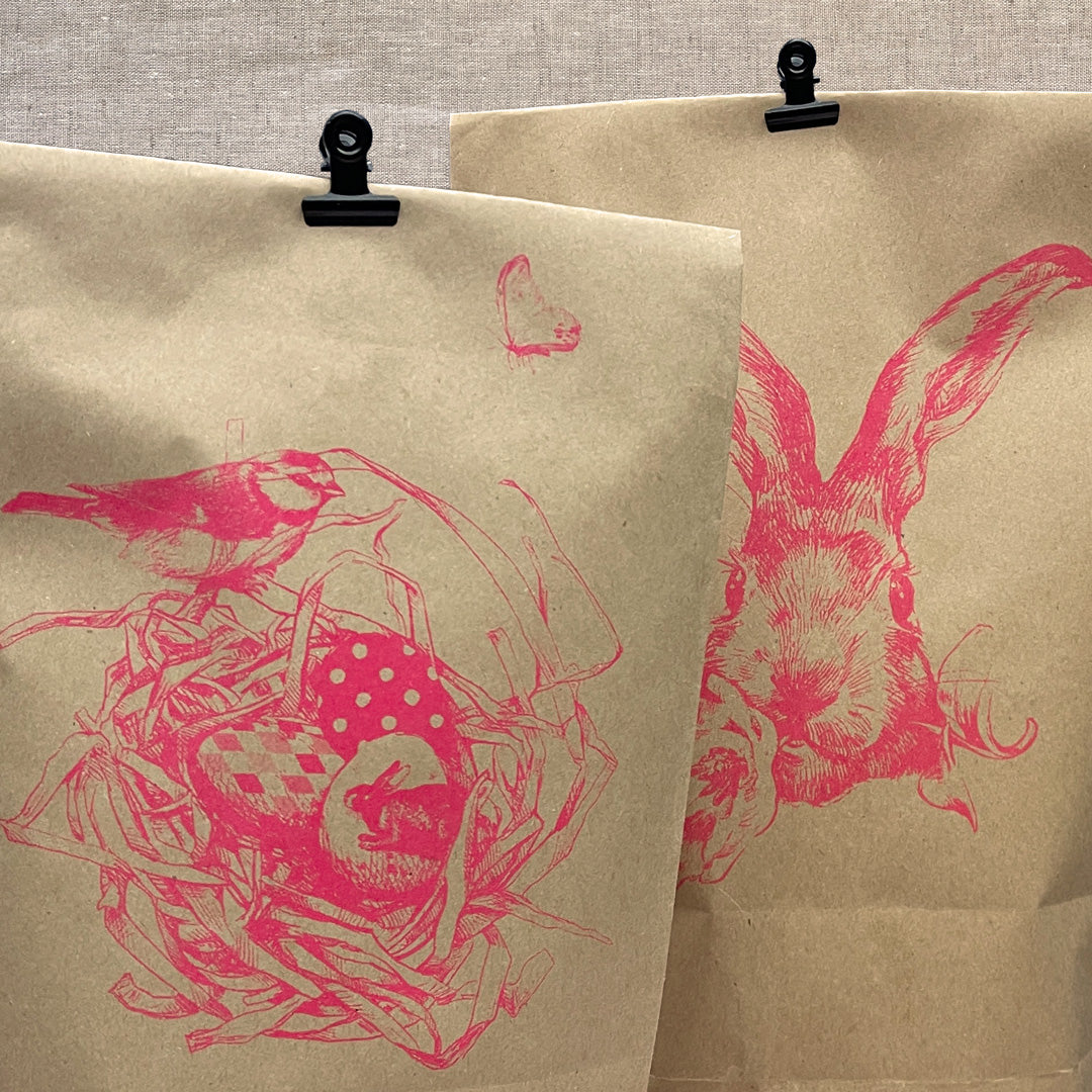 Kraftpapierbeutel / 3 Größen / Ostermotive