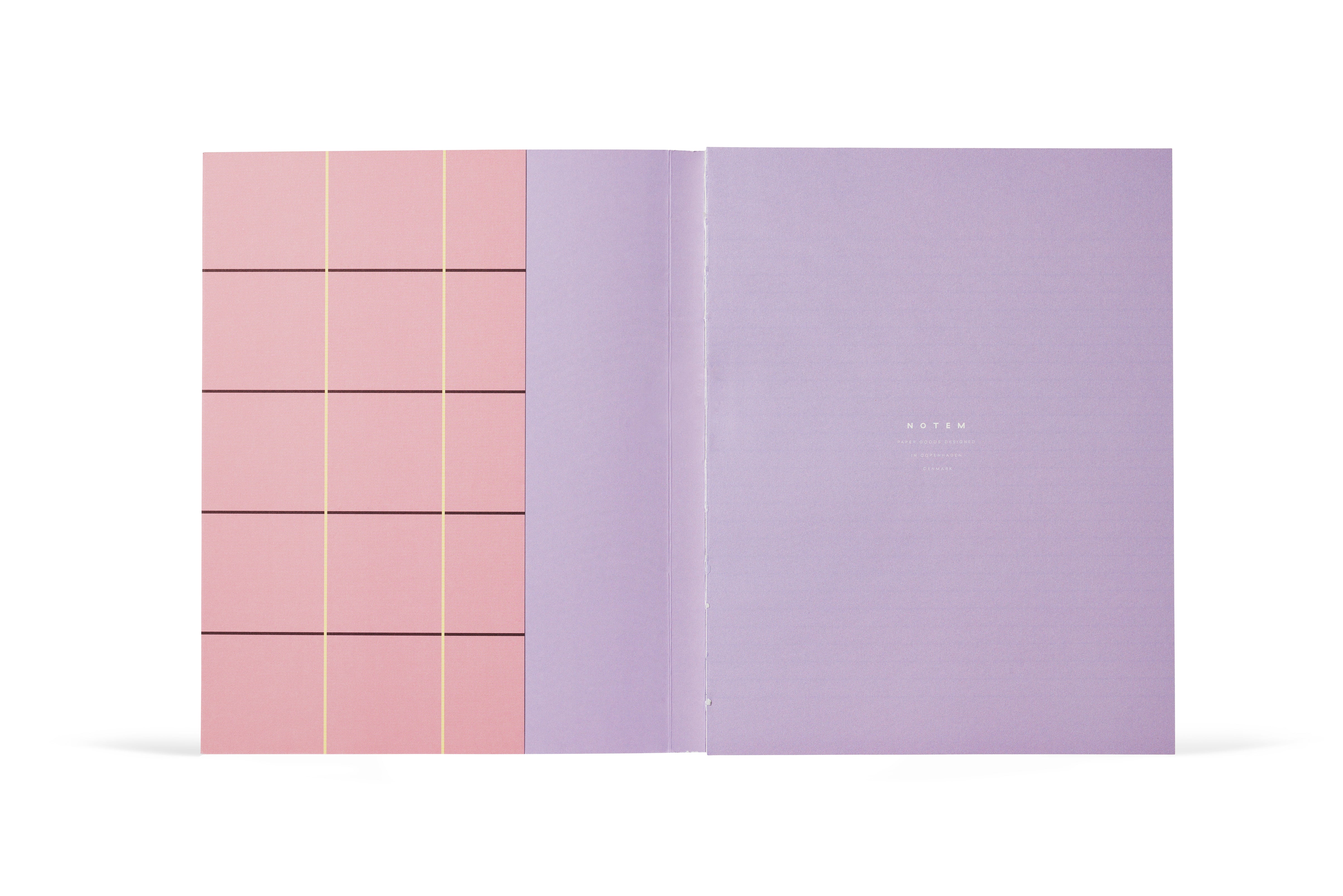 UMA Notizbuch, Groß - Rosa Karo