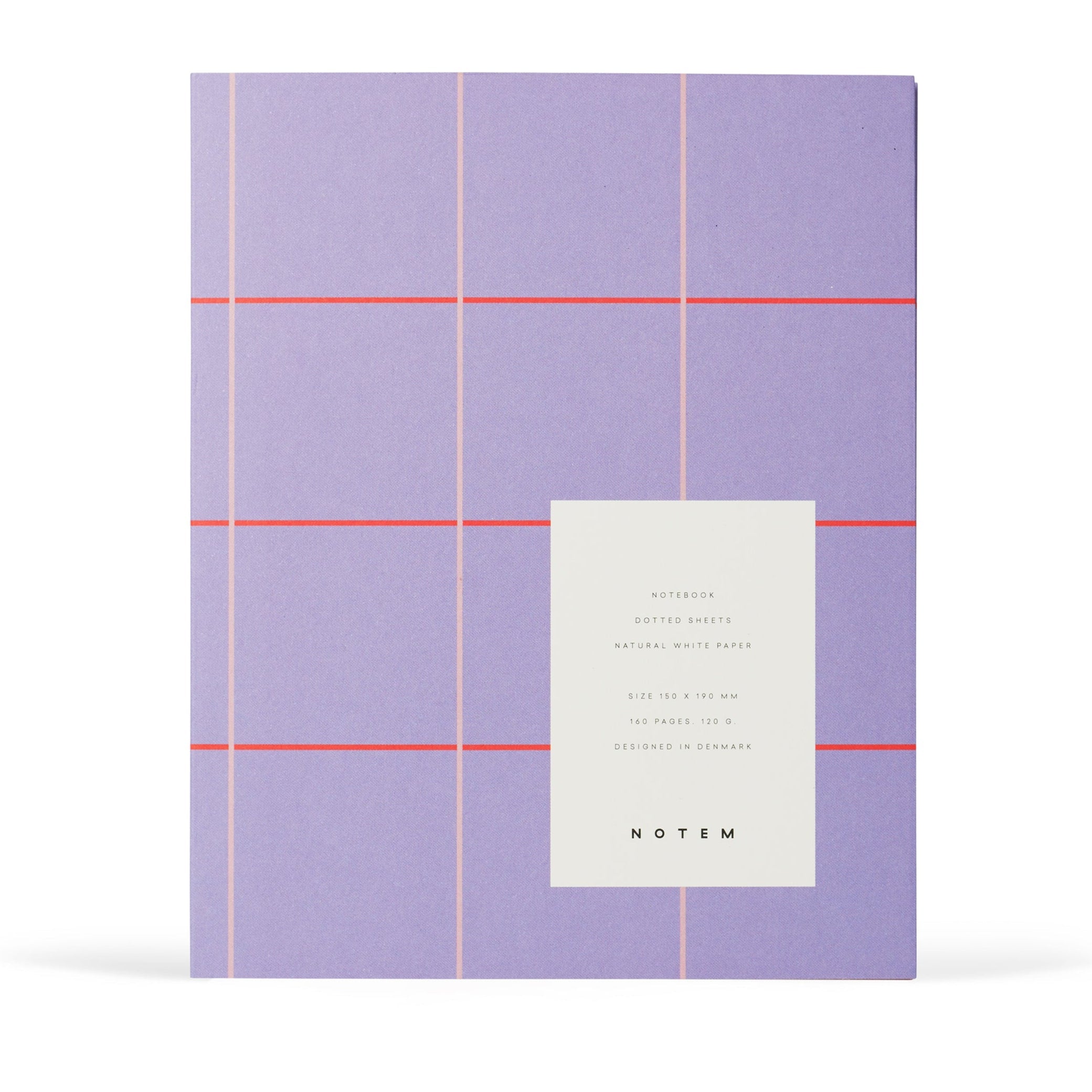 UMA Notizbuch, Medium - Lila Karo