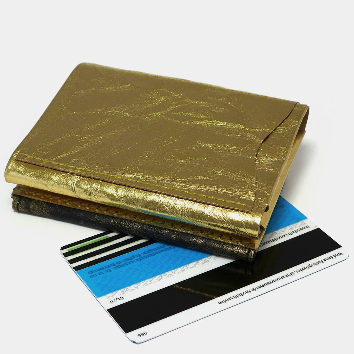 Portemonnaie / Minimal Wallet Gold Night / aus Papier / mit Geschenkbox