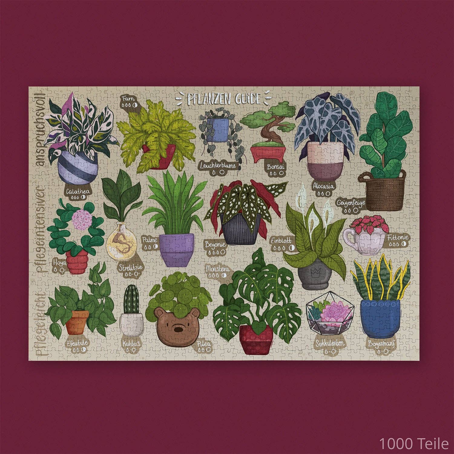 Wiila Wunst Pflanzen Guide Puzzle 1000 Teile