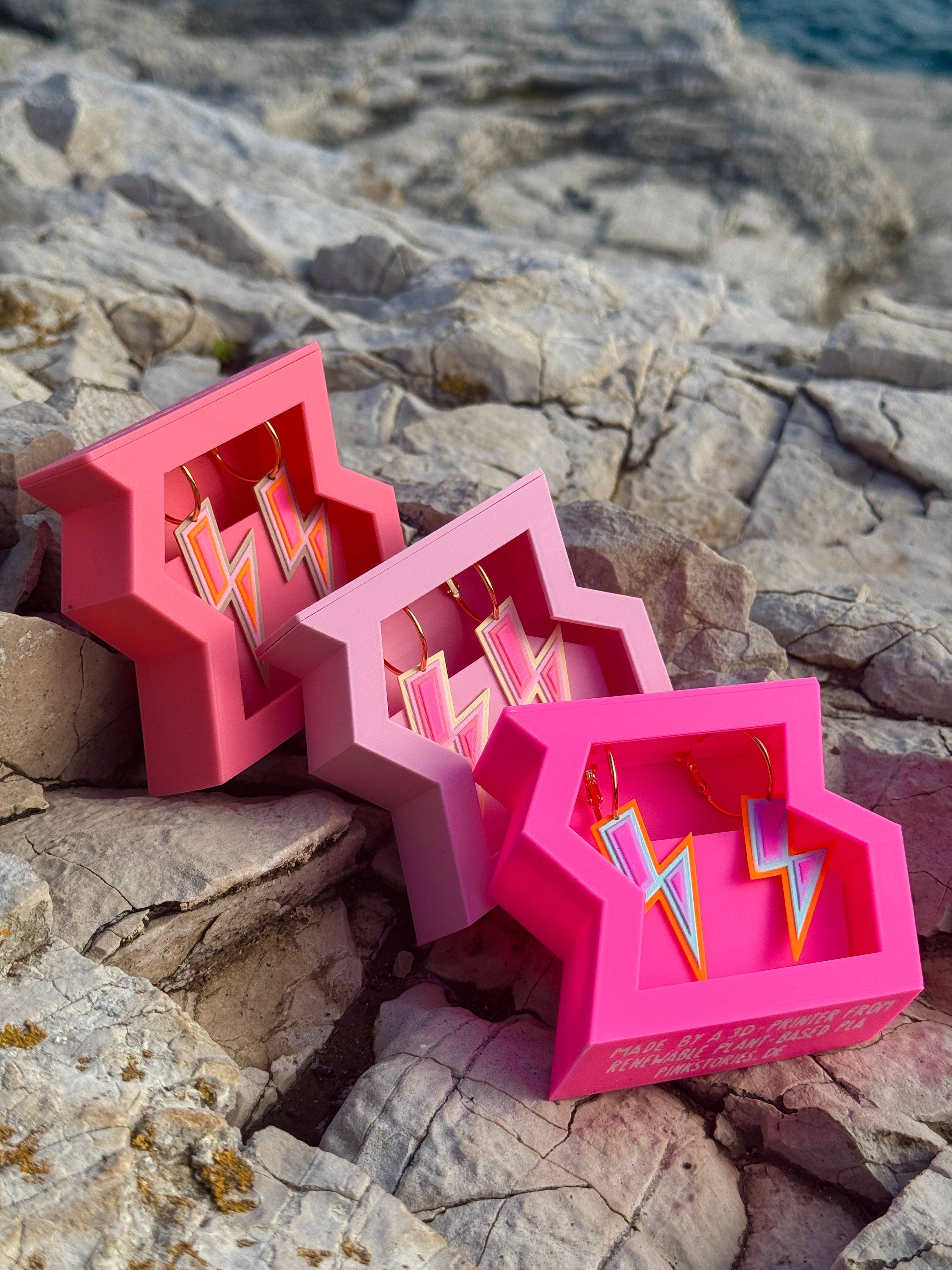 FLASH – Ohrringe Rosa  Blitz