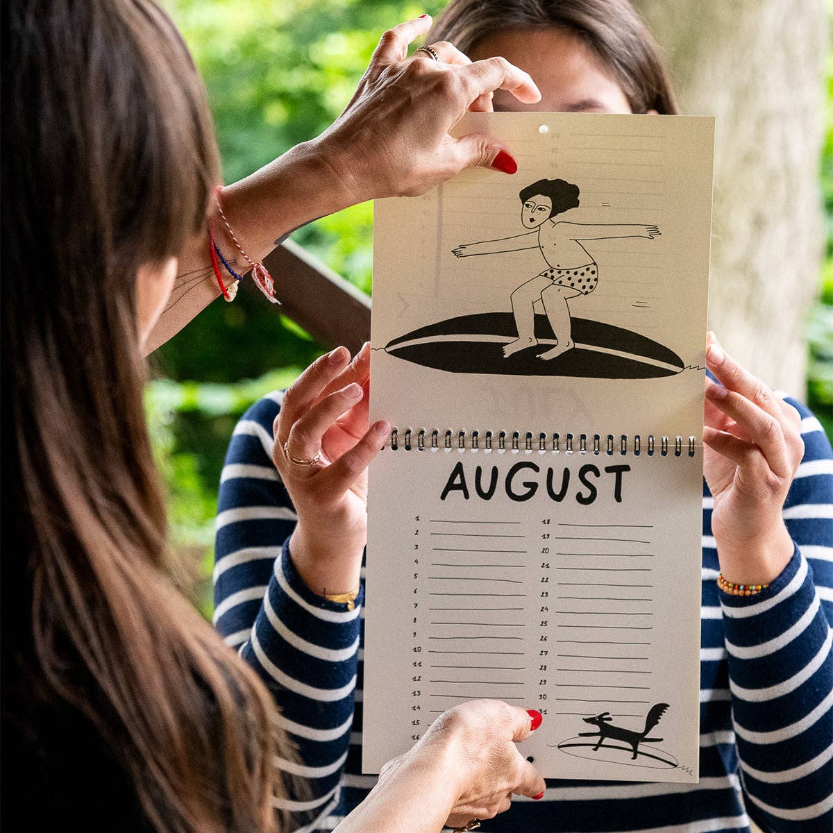 Geburtstagskalender mit monatlichen Illustrationen von helen b - Togethery