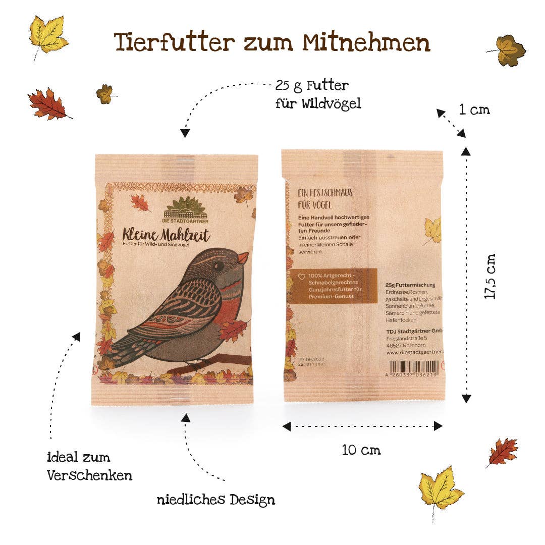 Kleine Mahlzleit für Vögel