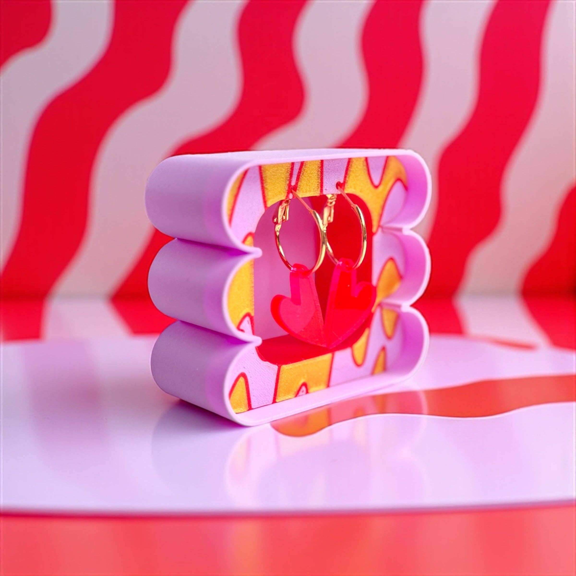 Ohrringe / Herzen / Pink Stories