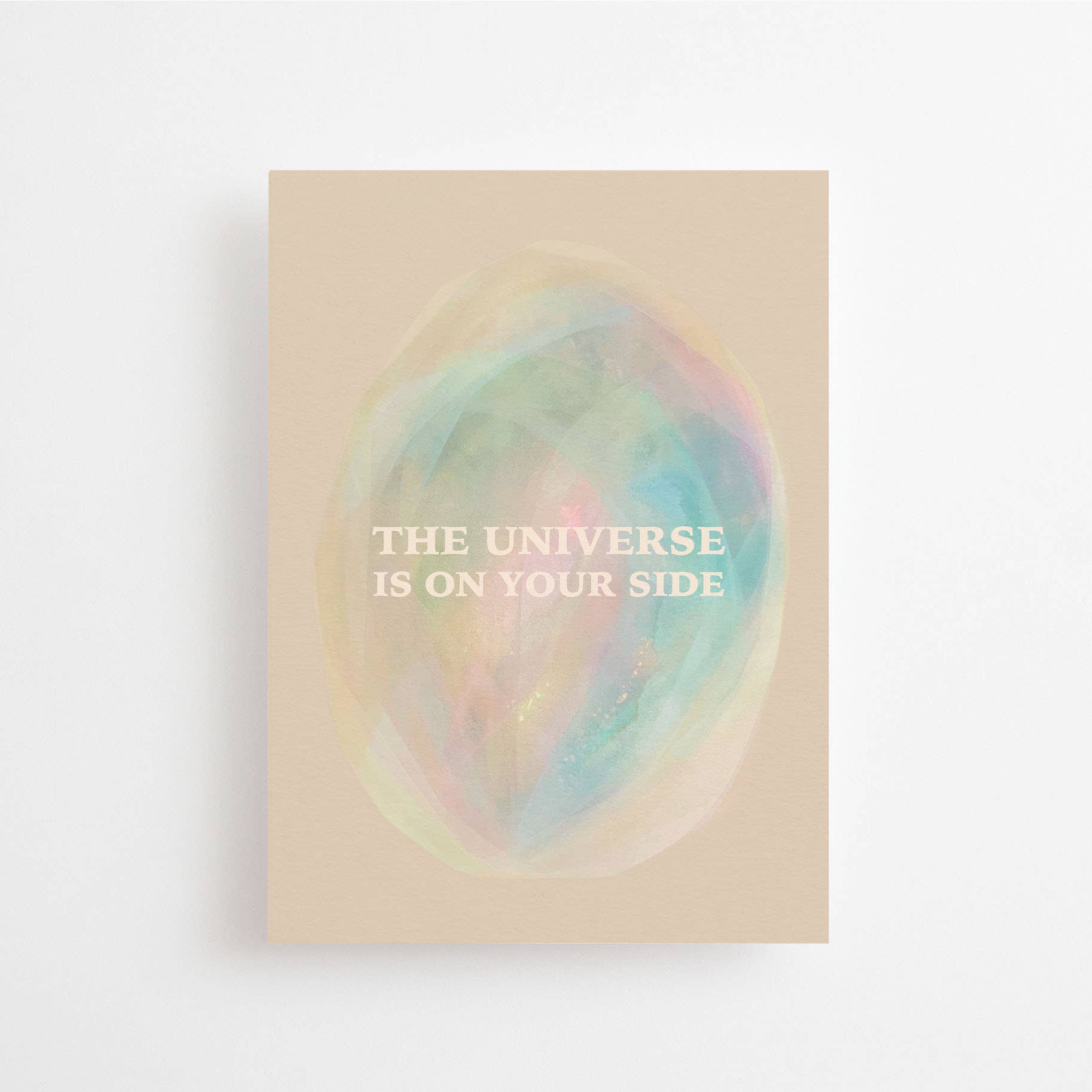 Anna Cosma / the universe is on your side / postcard