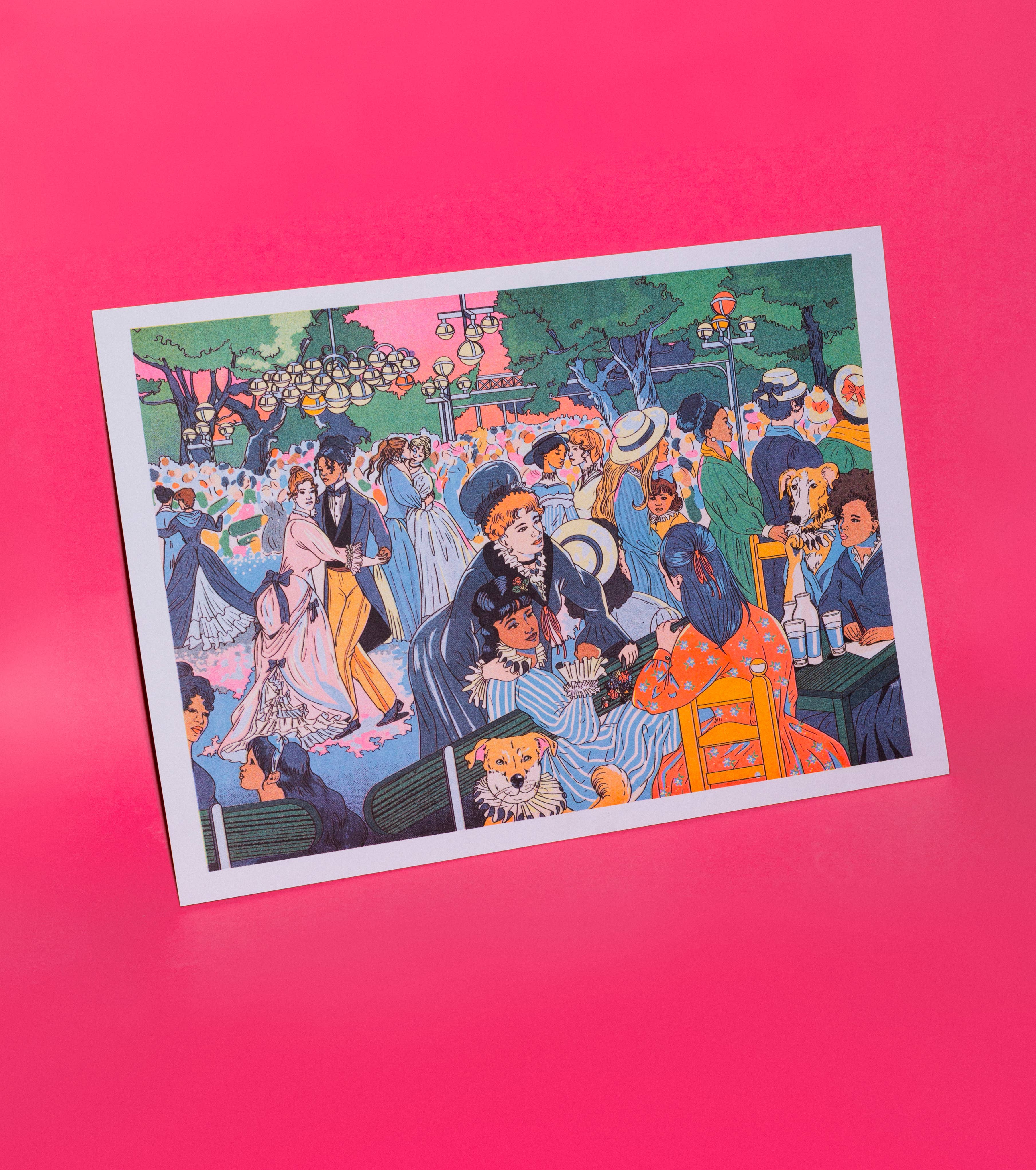 Art Print / Bal du moulin de la Galette / María Jesús Contreras