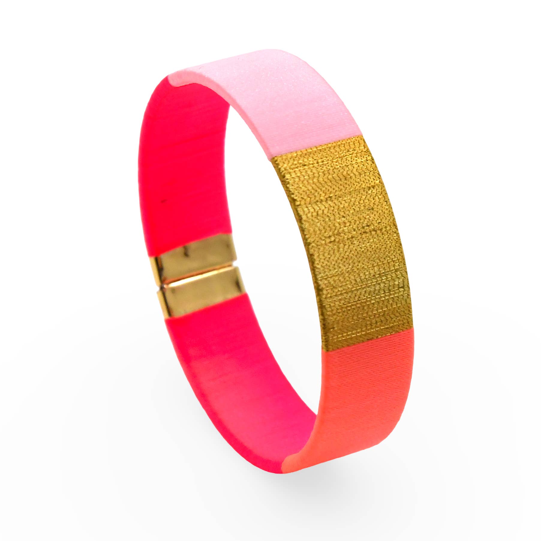 Neonkorallen-pinker TAO Armreif - Togethery