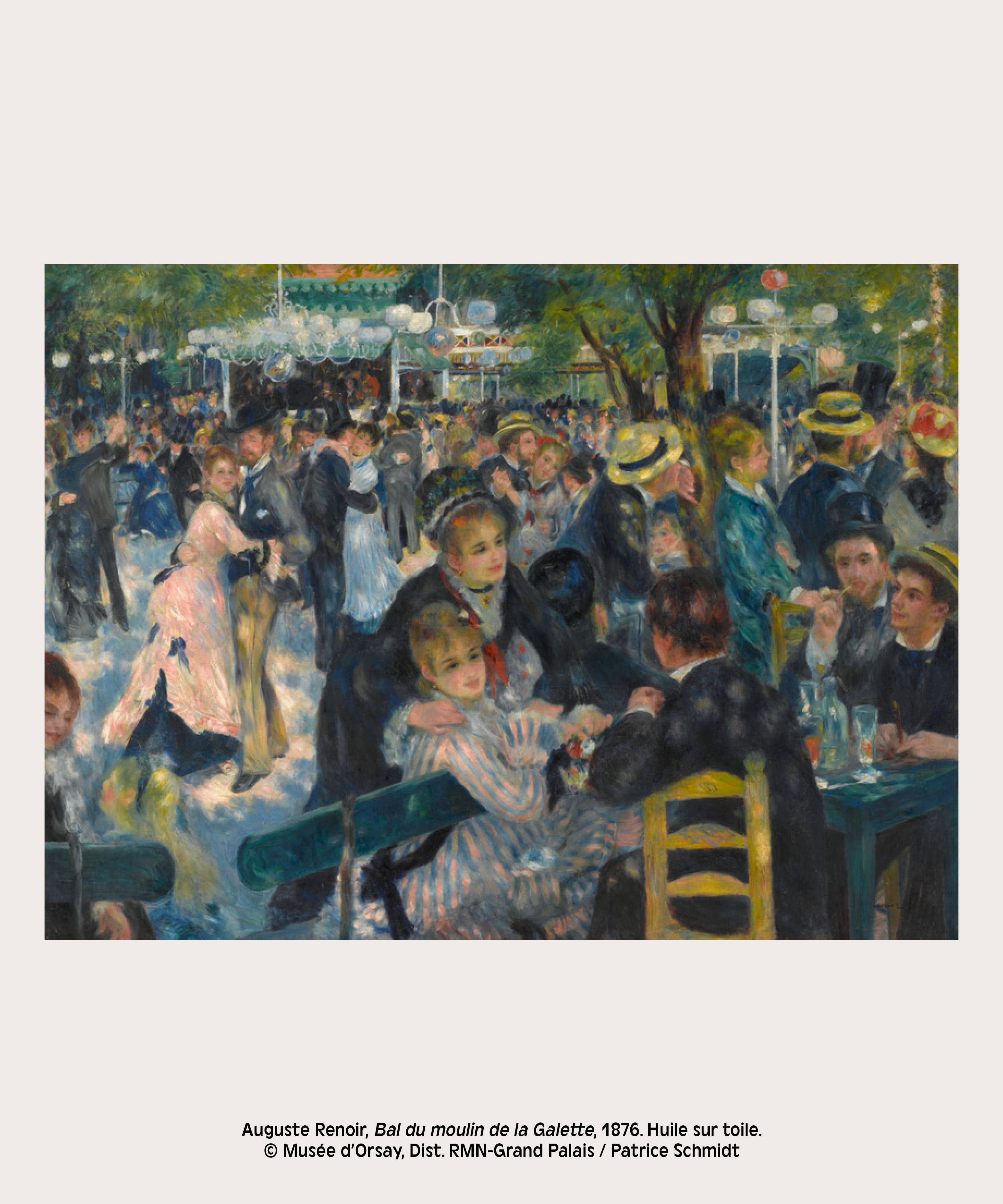Art Print / Bal du moulin de la Galette / María Jesús Contreras