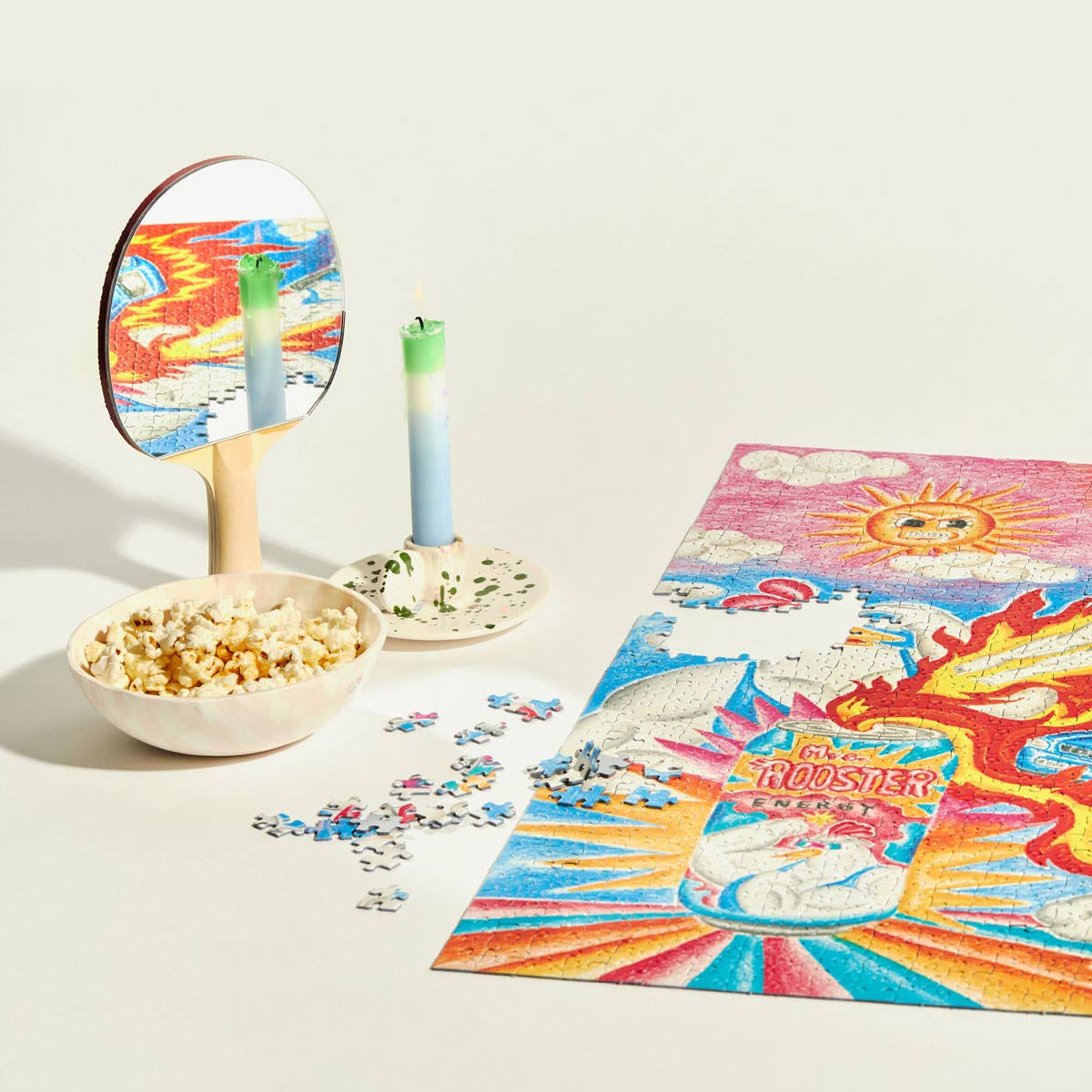 »Mrs. Rooster Energy« Puzzle | Illustration Rahel Süßkind