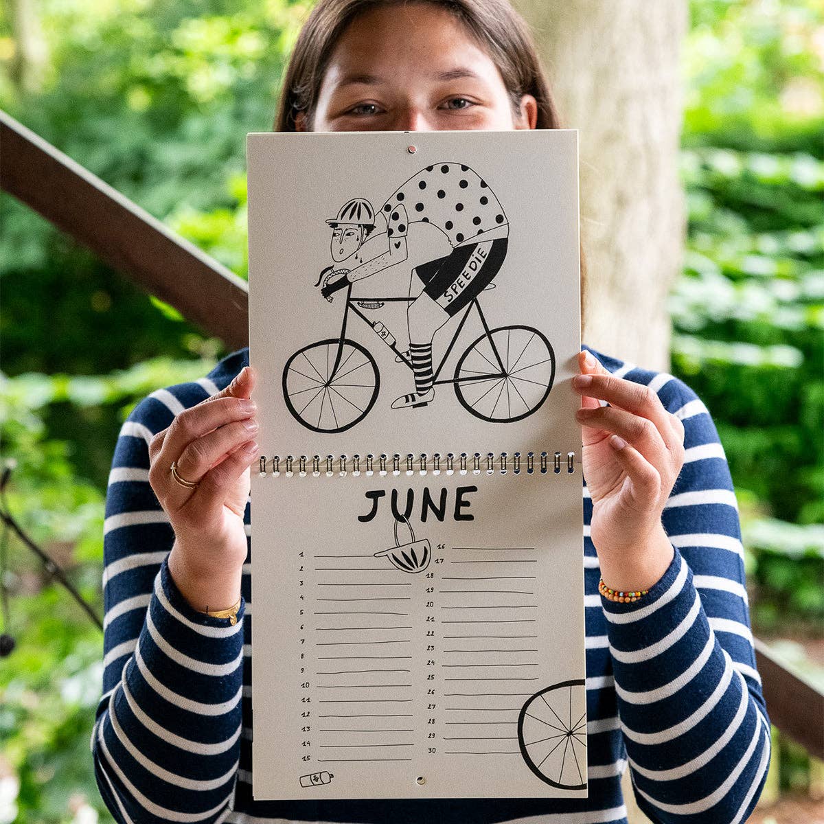 Geburtstagskalender mit monatlichen Illustrationen von helen b - Togethery