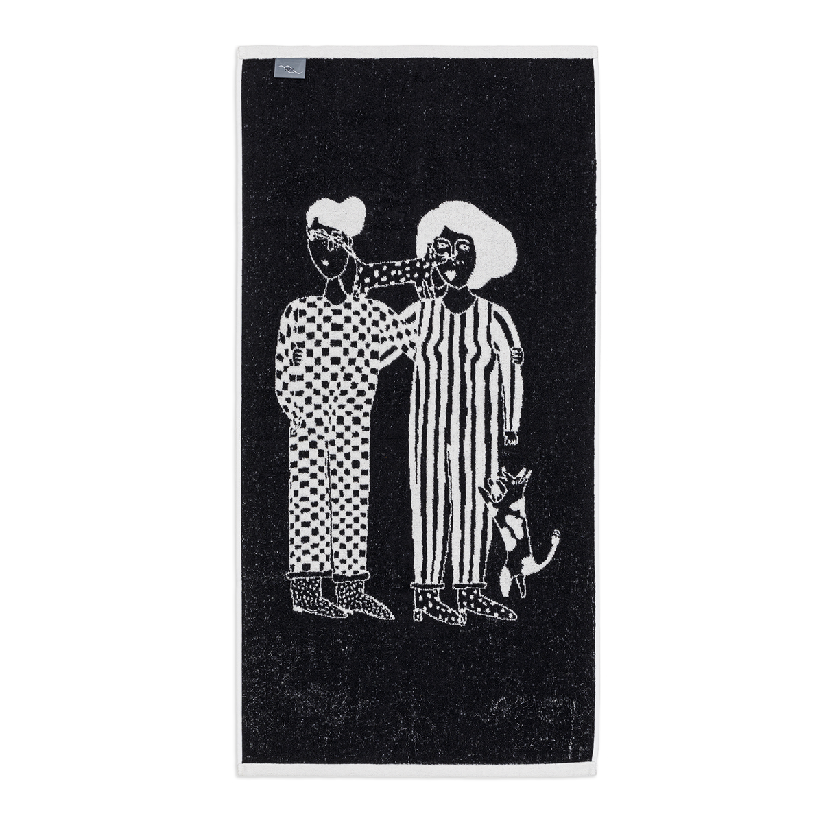 Helene b Set aus 2 Baumwoll-Handtüchern mit Paar-Motiv - Togethery