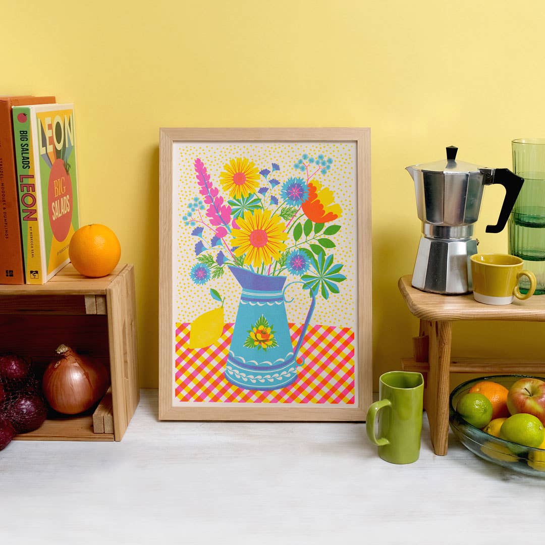 Riso Art Print / A3 / Sommerblüten