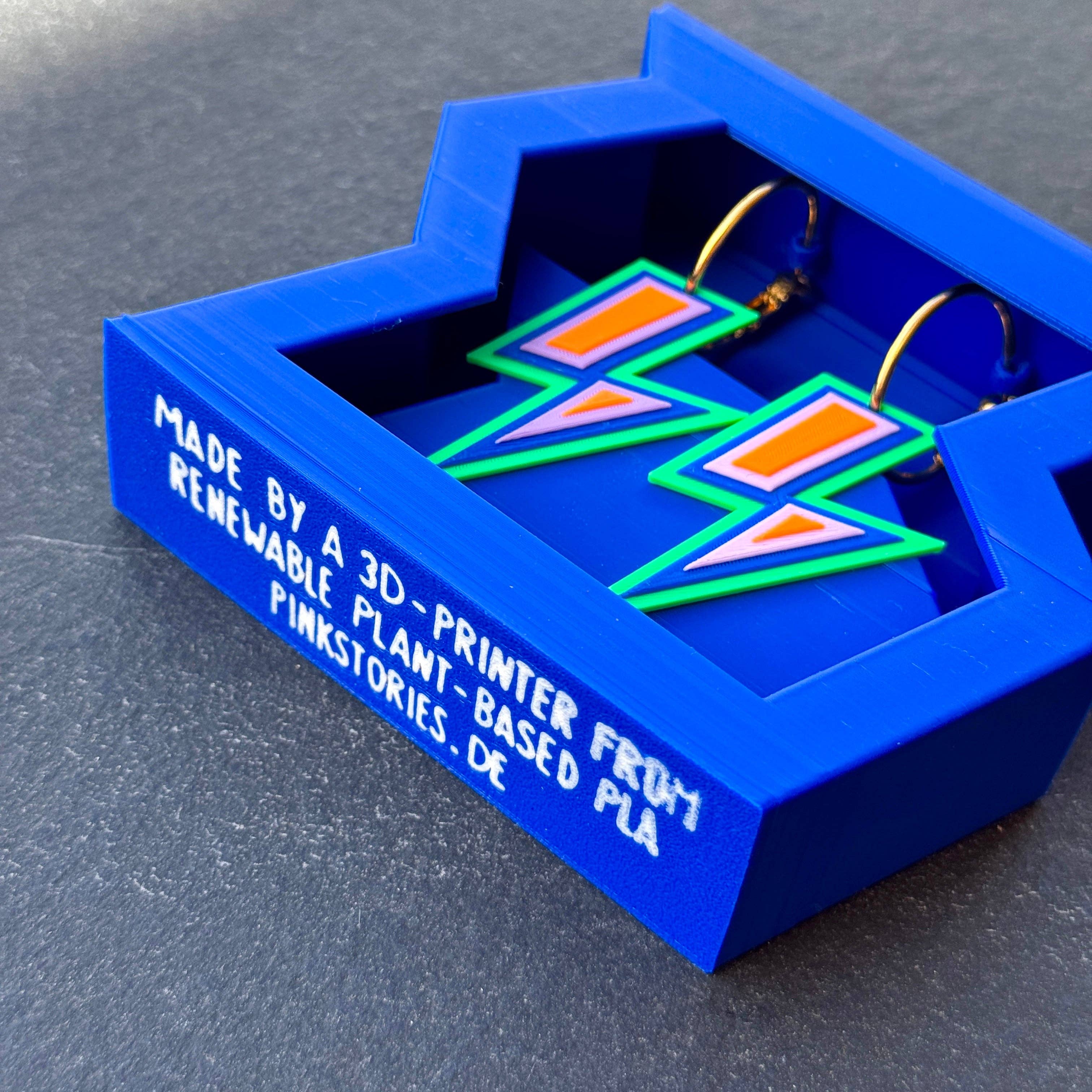 FLASH – Ohrringe Blau  Blitz