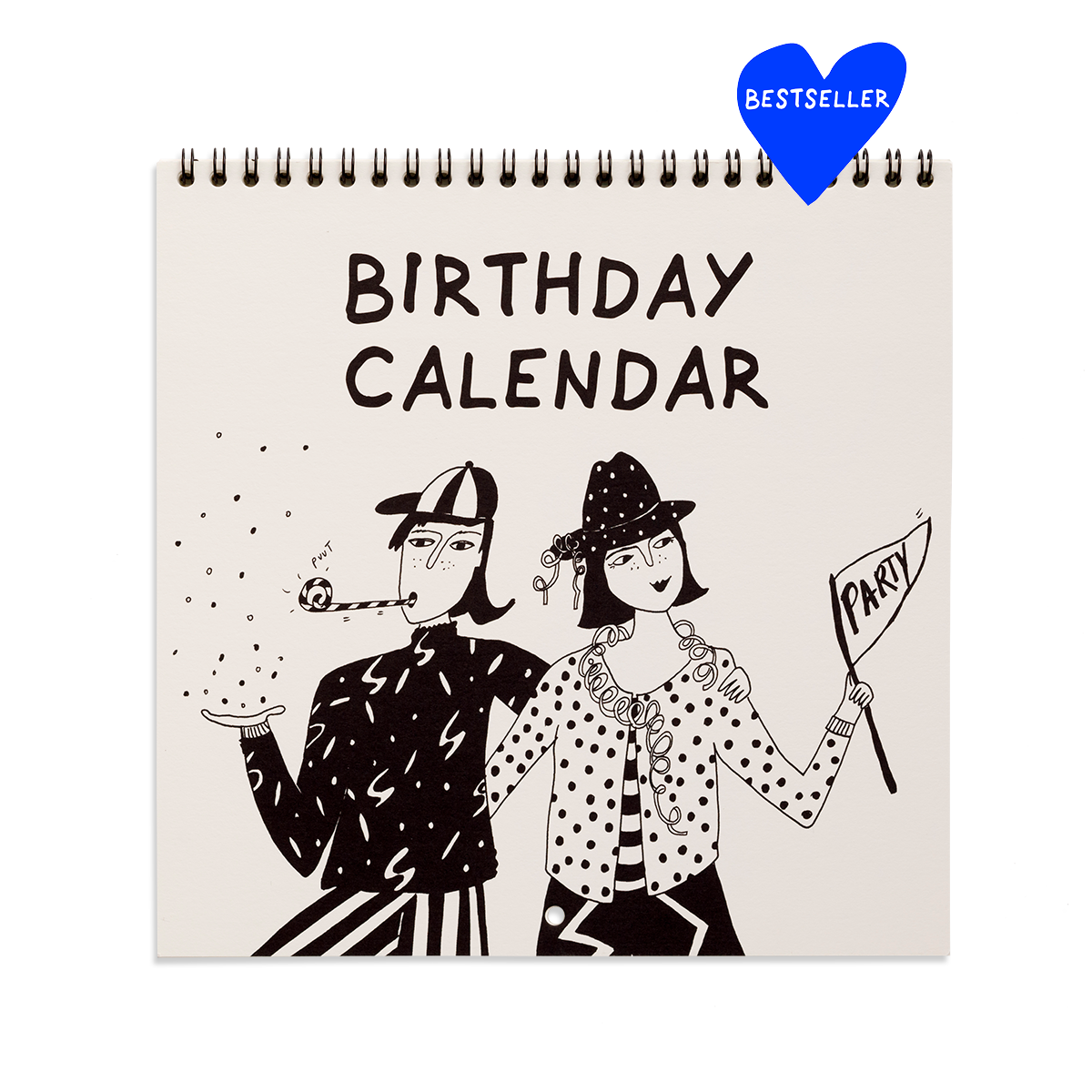 Geburtstagskalender mit monatlichen Illustrationen von helen b - Togethery