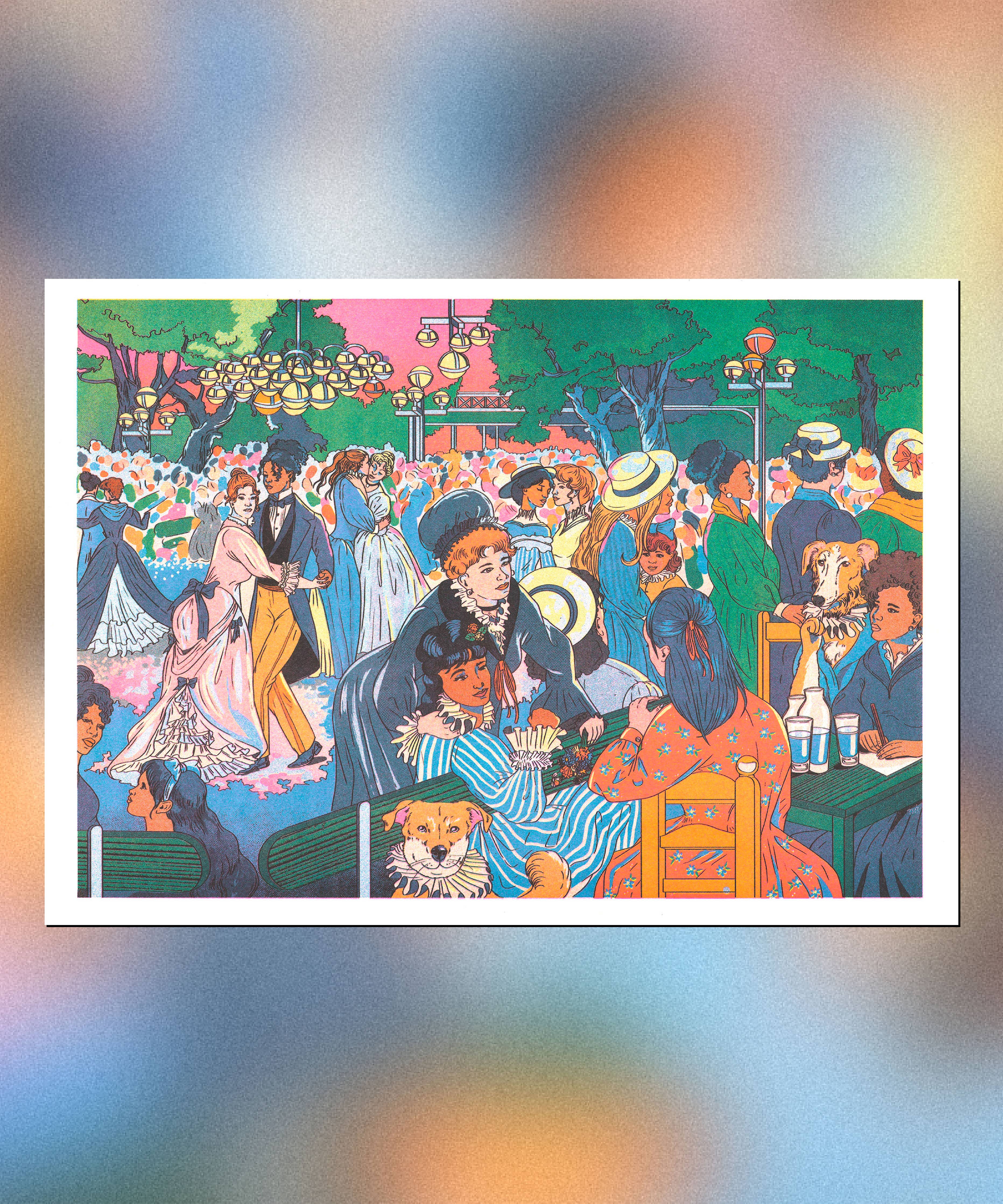 Art Print / Bal du moulin de la Galette / María Jesús Contreras