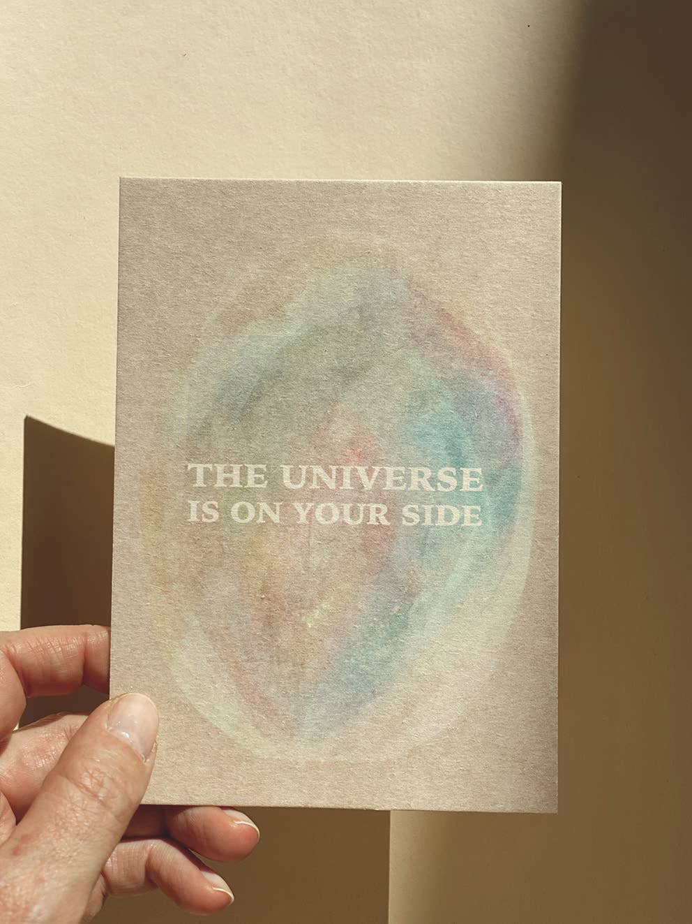 Anna Cosma / the universe is on your side / postcard