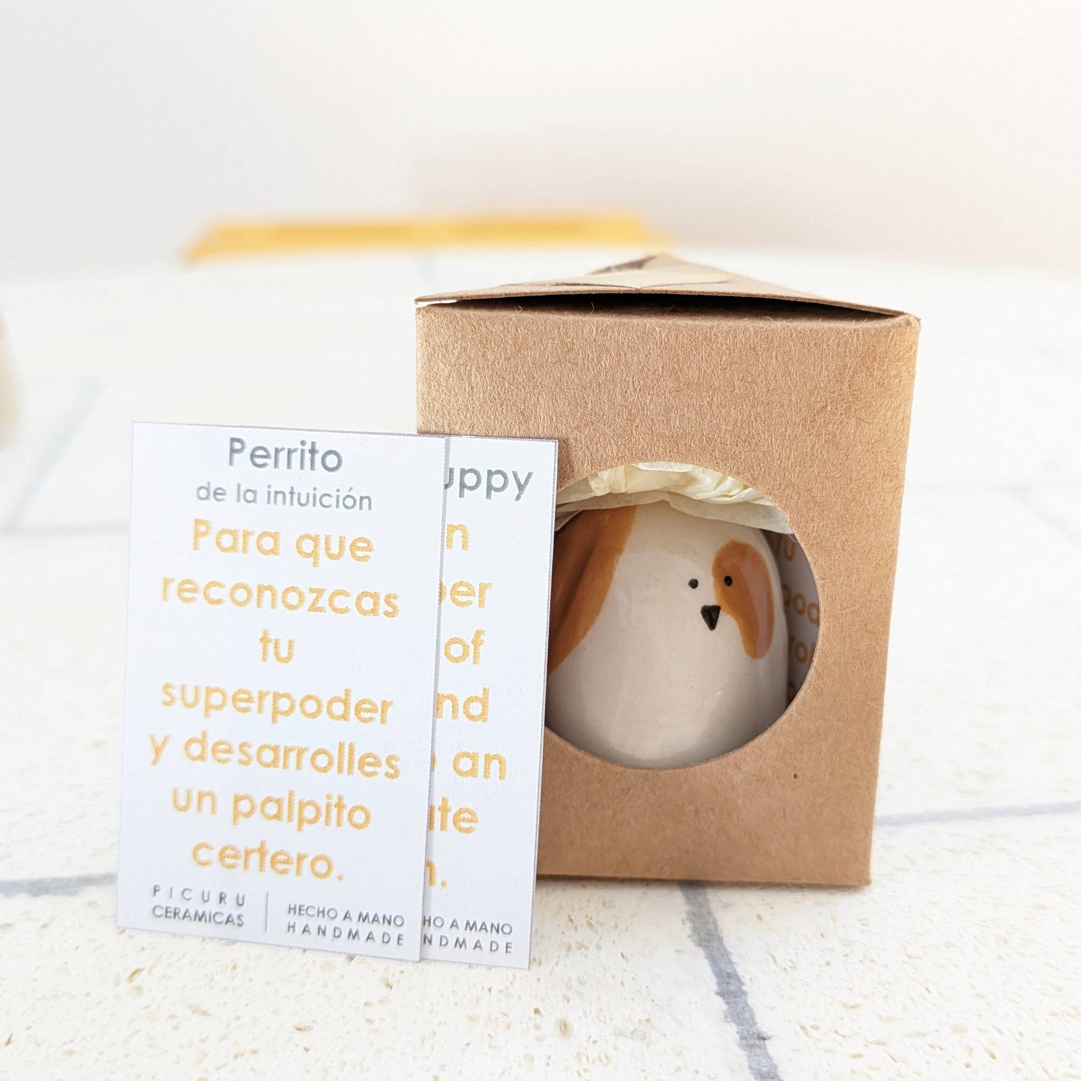 Glücksbringer / Hund des intuitiven Wissens / handgemacht