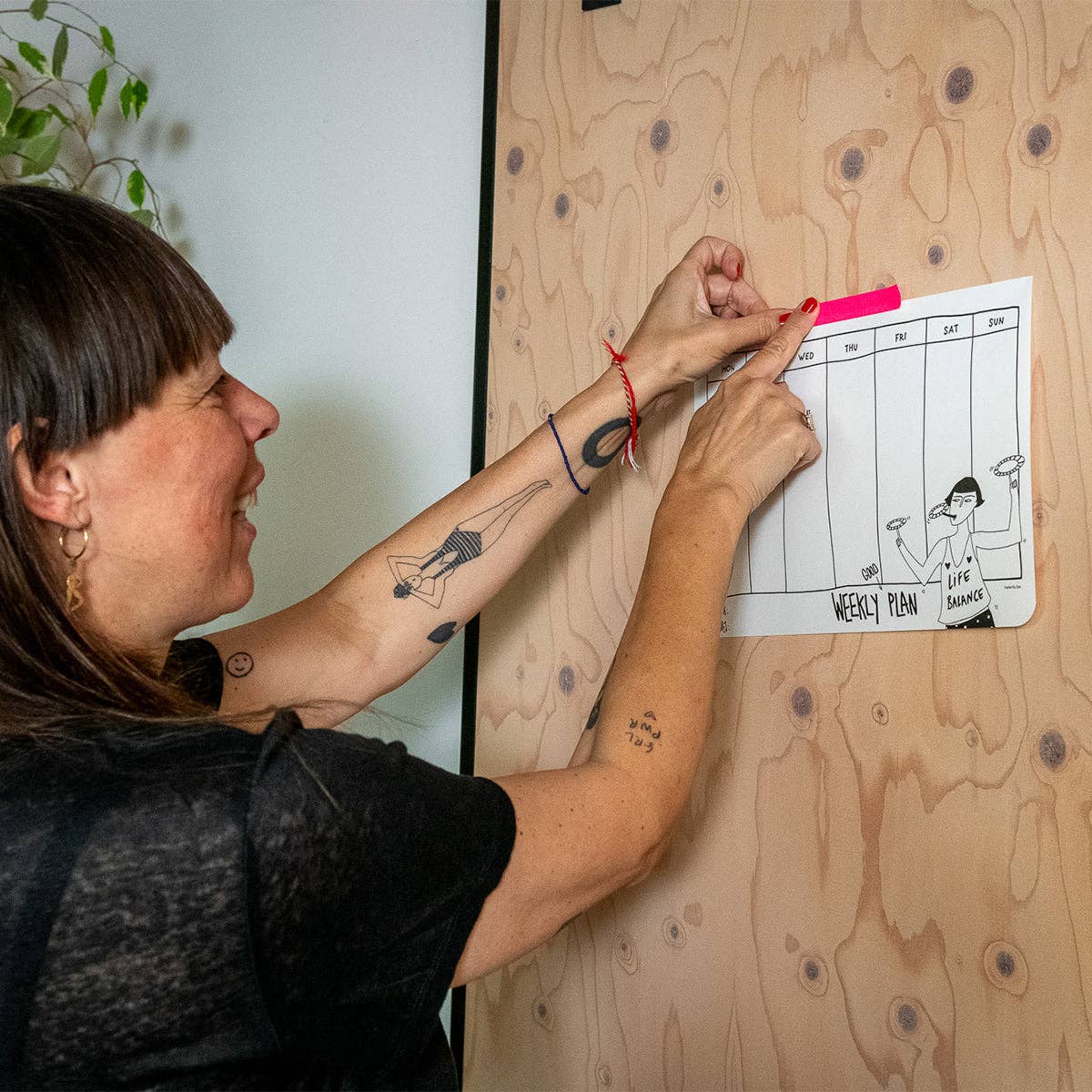 Wochenplaner Life Balance mit Illustration von Helen B - Togethery