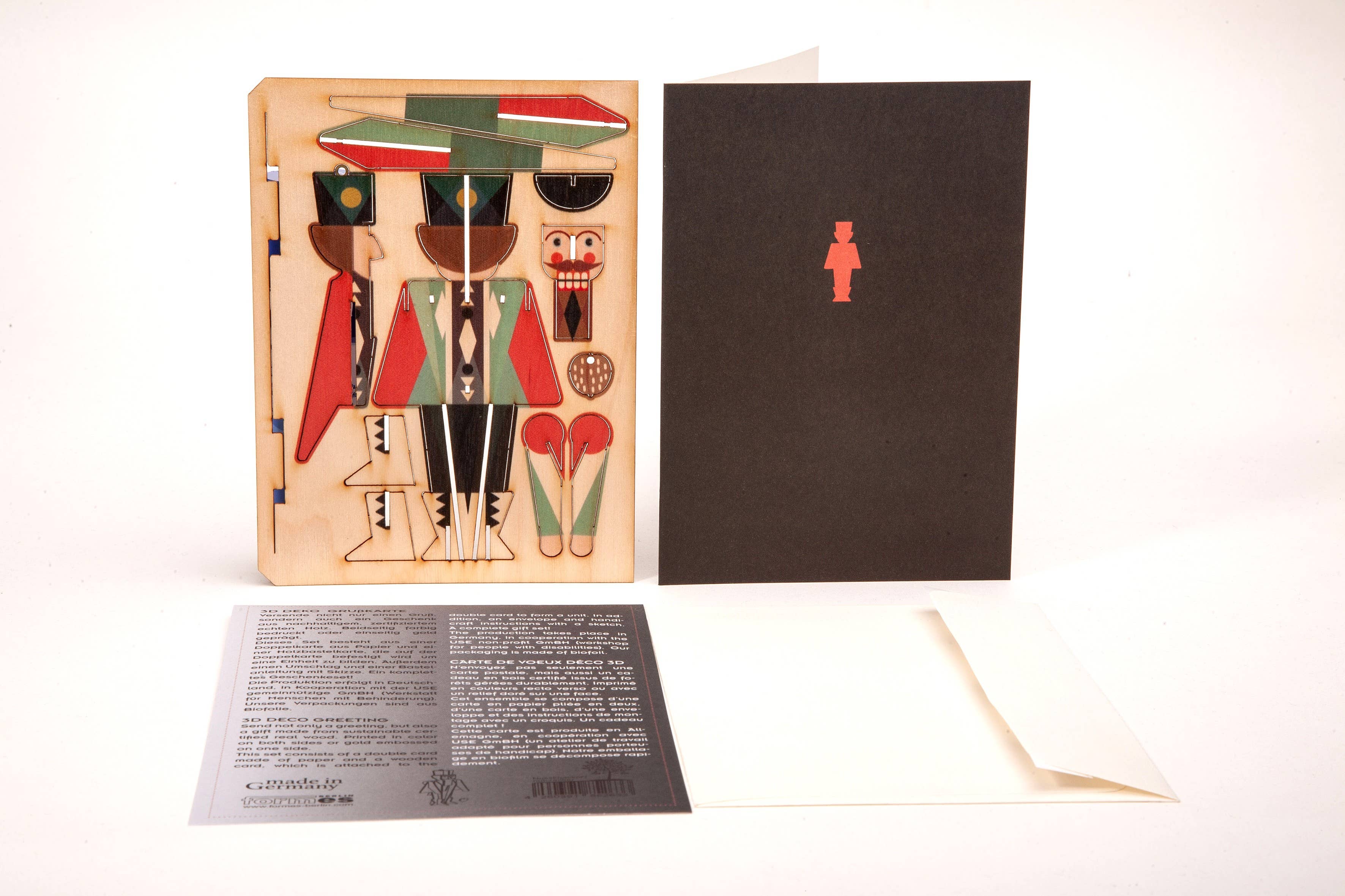 Nussknacker Holzkarte