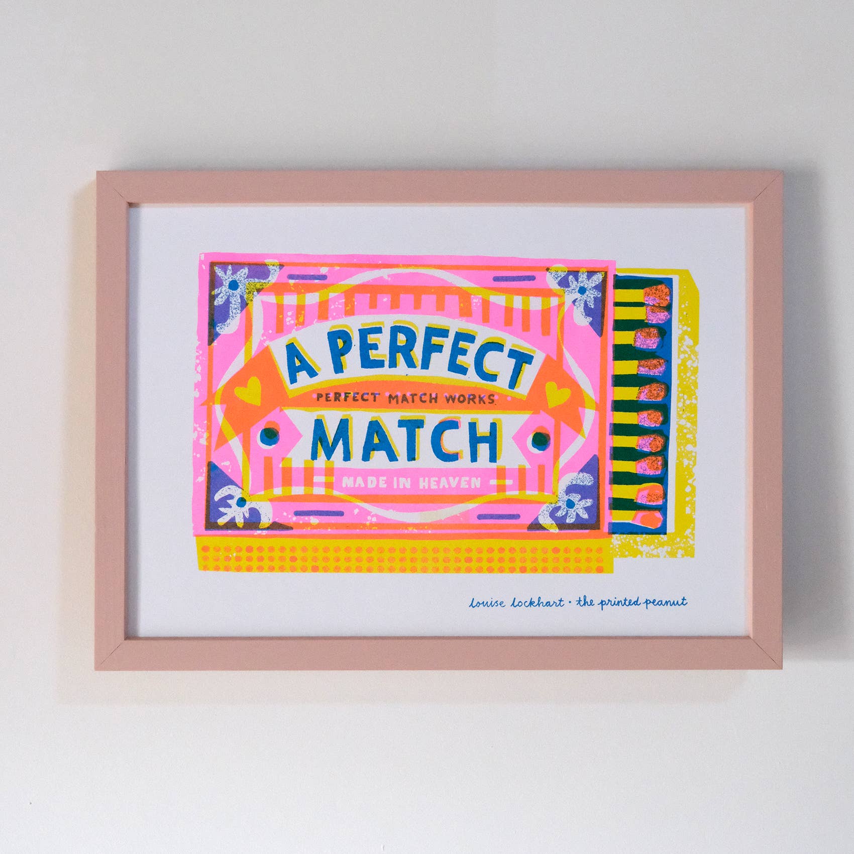 Riso Art Print / A4 / Perfect Match - Togethery