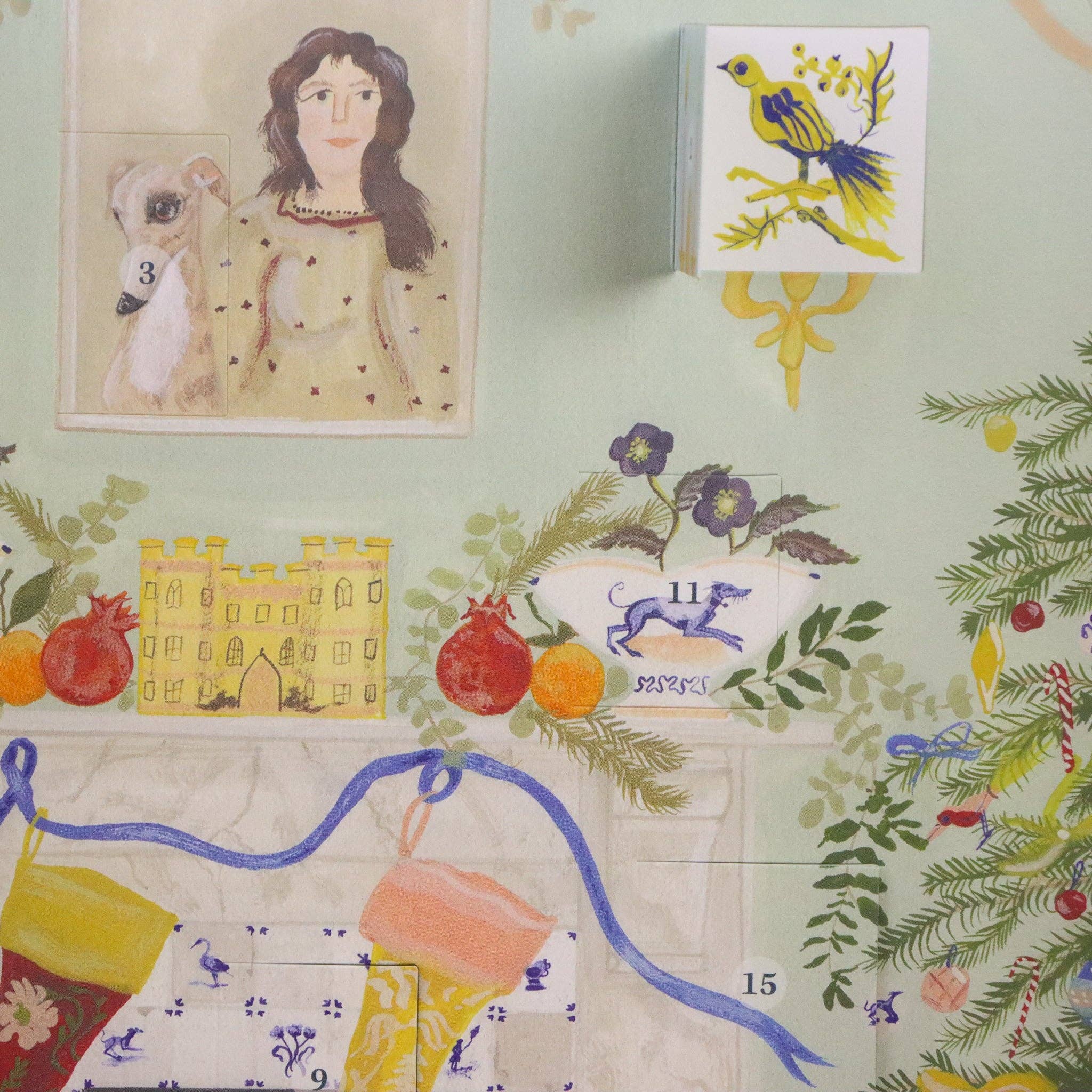 Festlicher Adventskalender mit holländischem Giebel - Togethery
