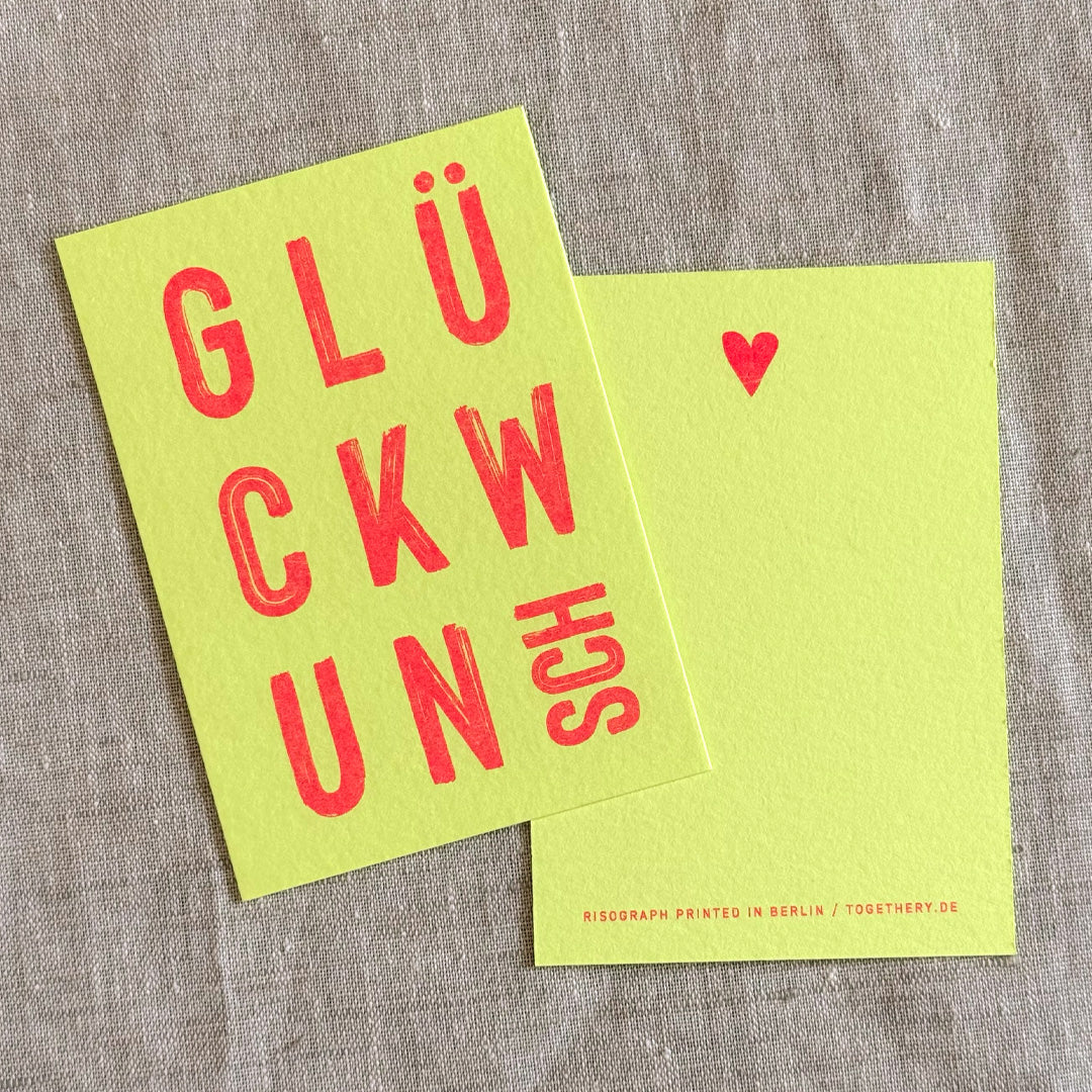 Karte / A7 / Glückwunsch