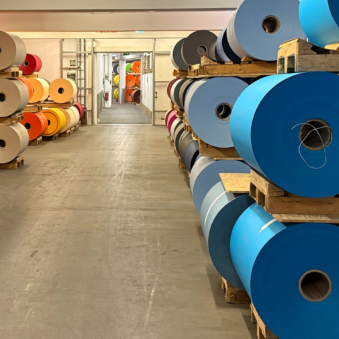 Neon Klappkarte / Blütenwerk / Orange / Premium Gmund Papier