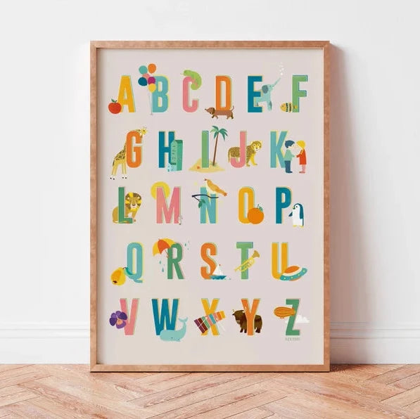 Poster / ABC  / A3 / Kinderzimmer - Togethery