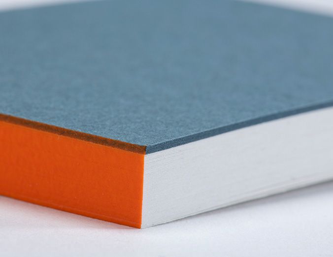 Gmund Letterpress Weekly Planner - Neon orange/blau