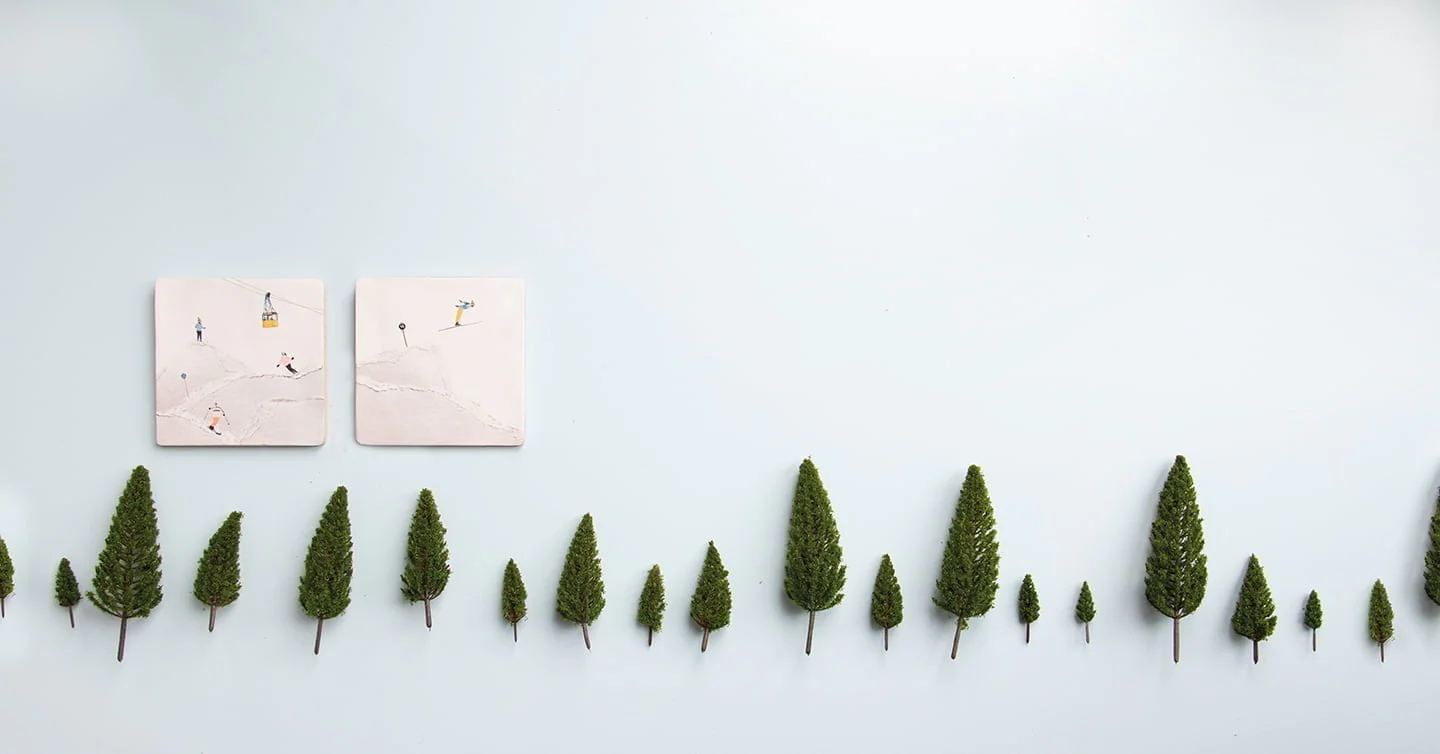 Keramikfliese / WINTERSPORT Ski 