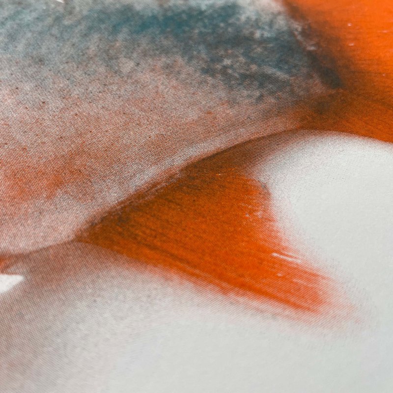 Neko in groß! DIN A3 Risographie Artprint ‘Fisch Neko’, gedruckt in zwei Riso Farben.