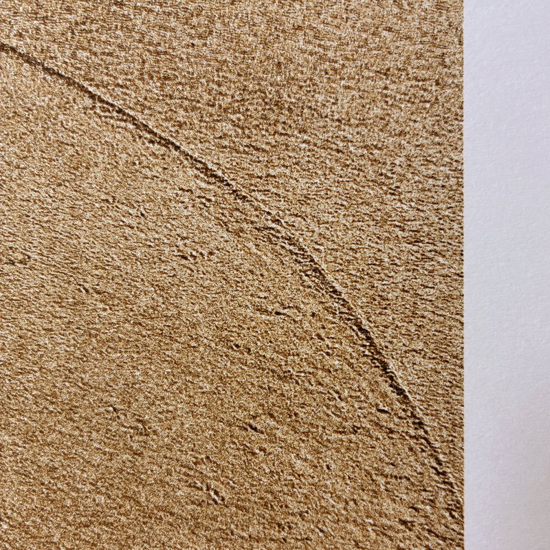Sandstrand Gold gedruckt