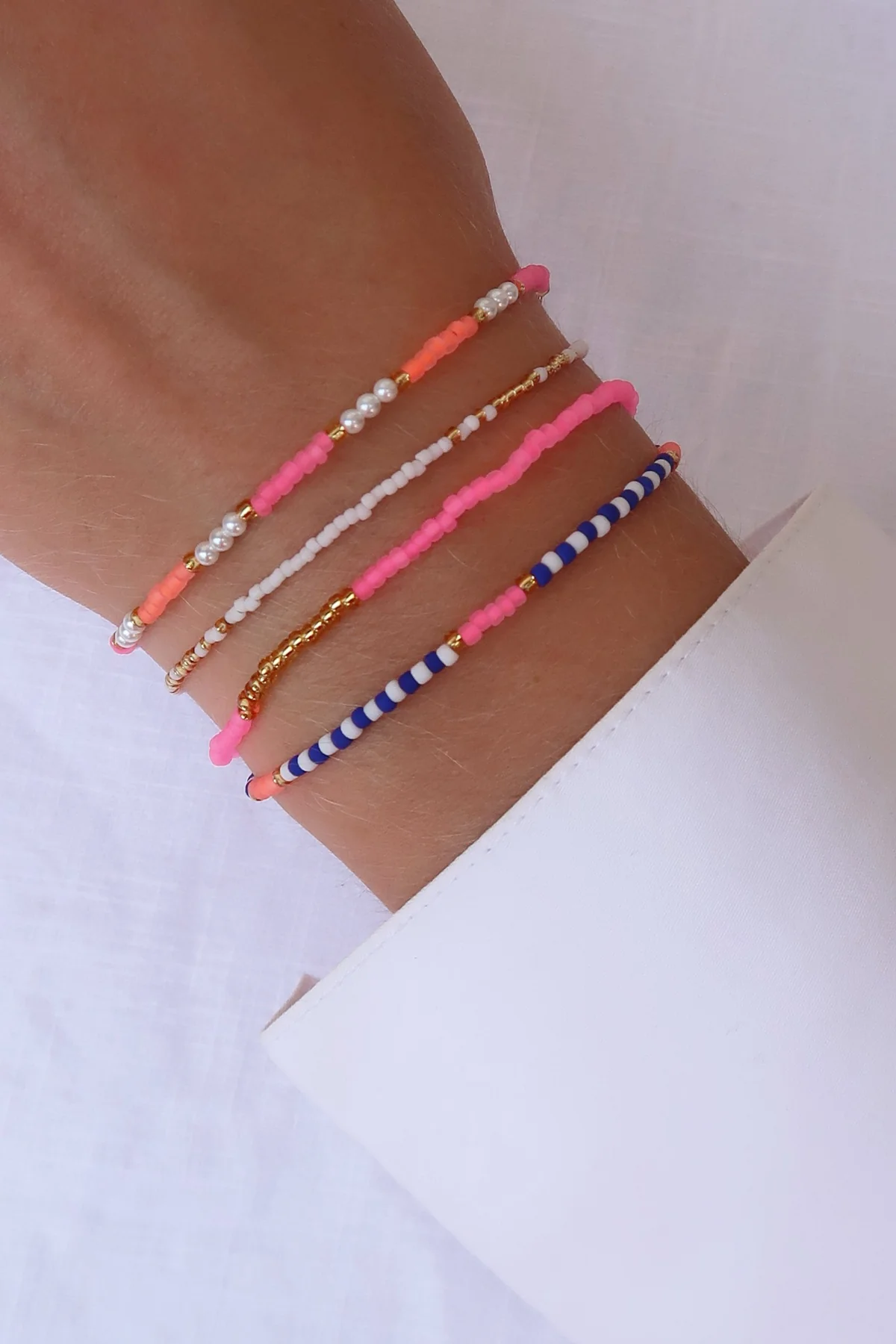 Armband Lumi - Neon Pink gold