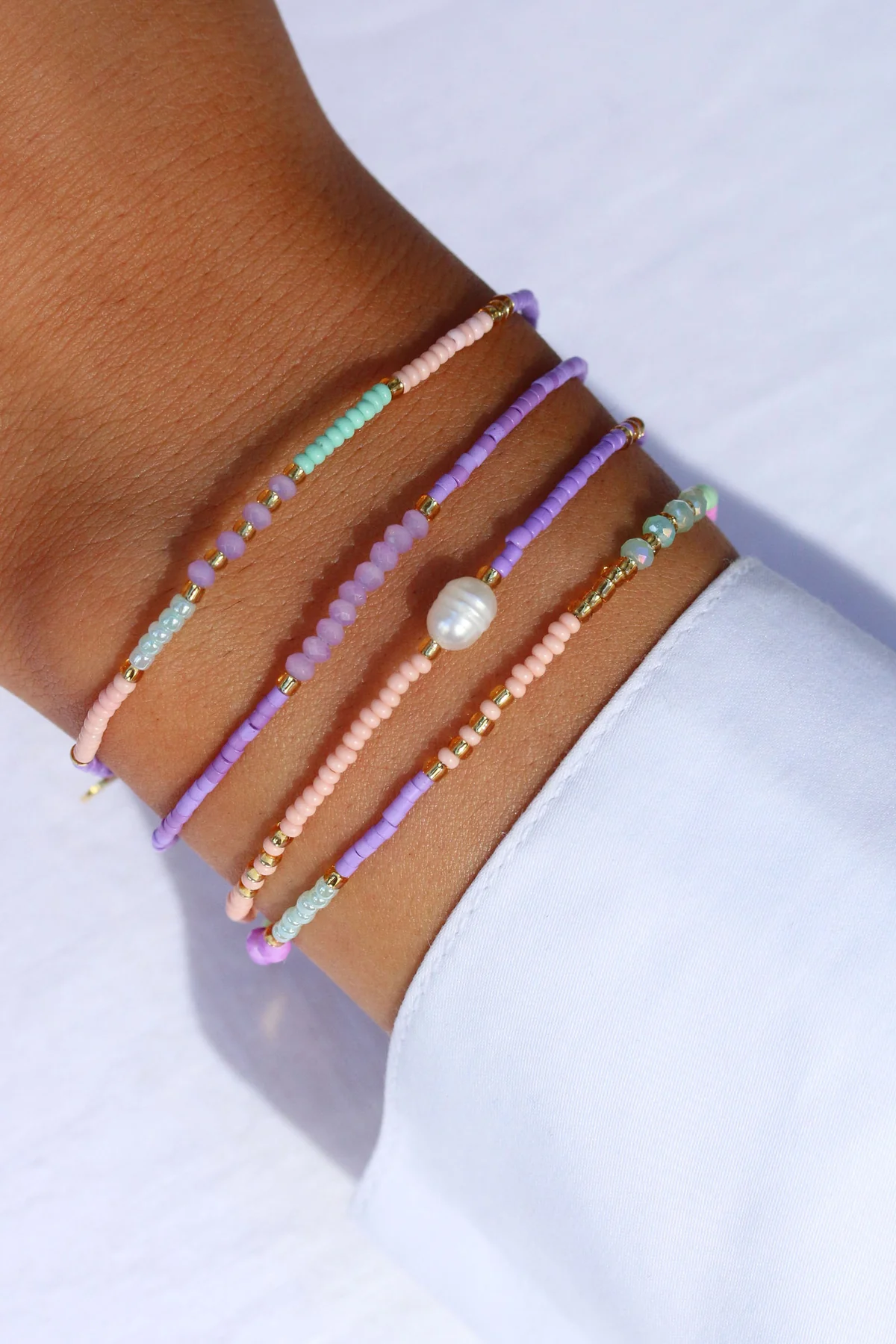 Armband Schultüte lila