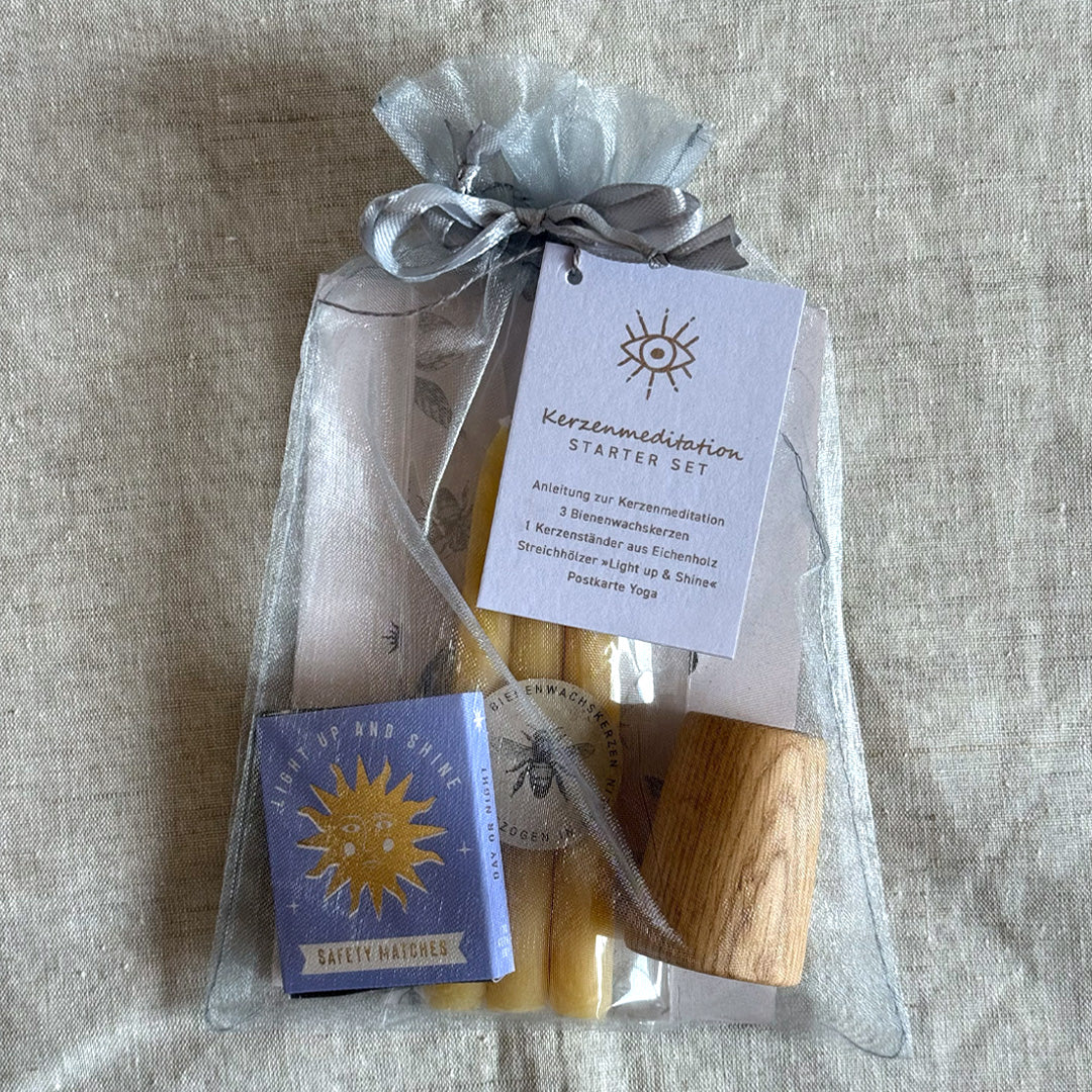 Kerzenmeditation Starter Set deutsch verpackt 