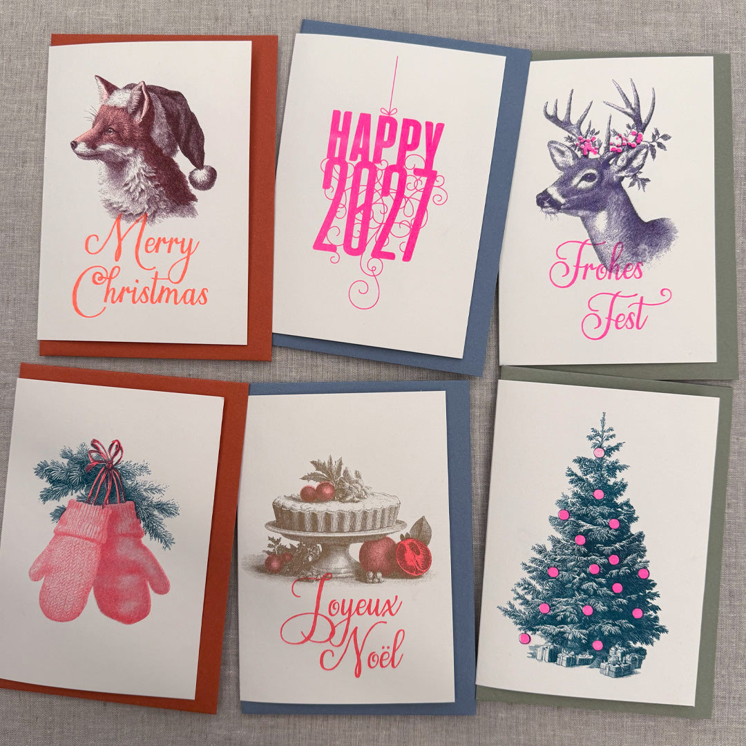 Klappkarte / Fancy Type / Happy 2027 / Neujahrskarte