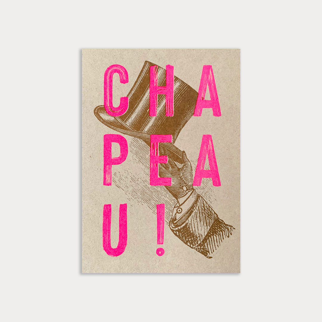 Postkarte / Chapeau! / Ökopapier - Togethery